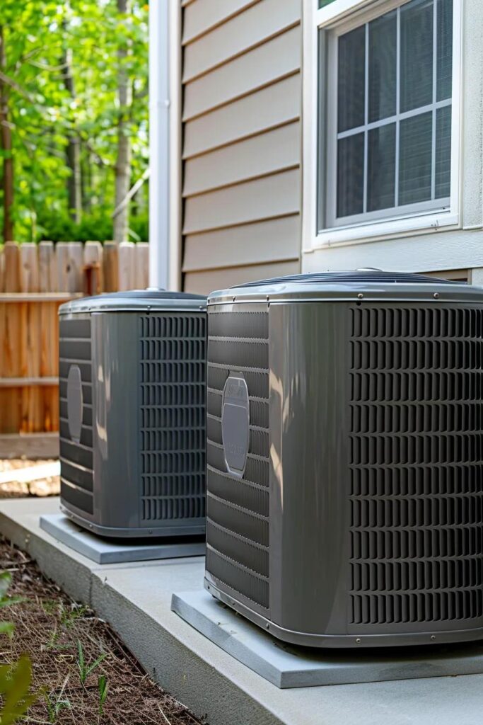 Modern home HVAC system showing energy-efficient comfort